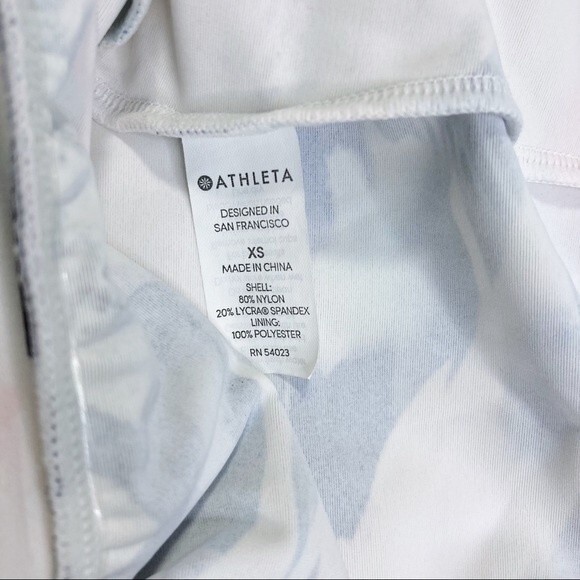 Athleta Vivid Tankini Top sz XS * Side Tie Strappy Shelf Bra Swimsuit Swim Blue - Picture 9 of 9